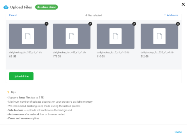 CloudSee Drive: Large File Uploads CloudSee Drive: Large File Uploads