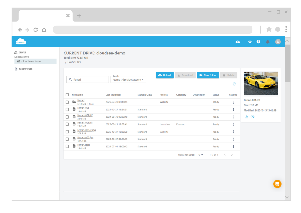 CloudSee Drive: Sub-Second Search Across Millions of Amazon S3 Files