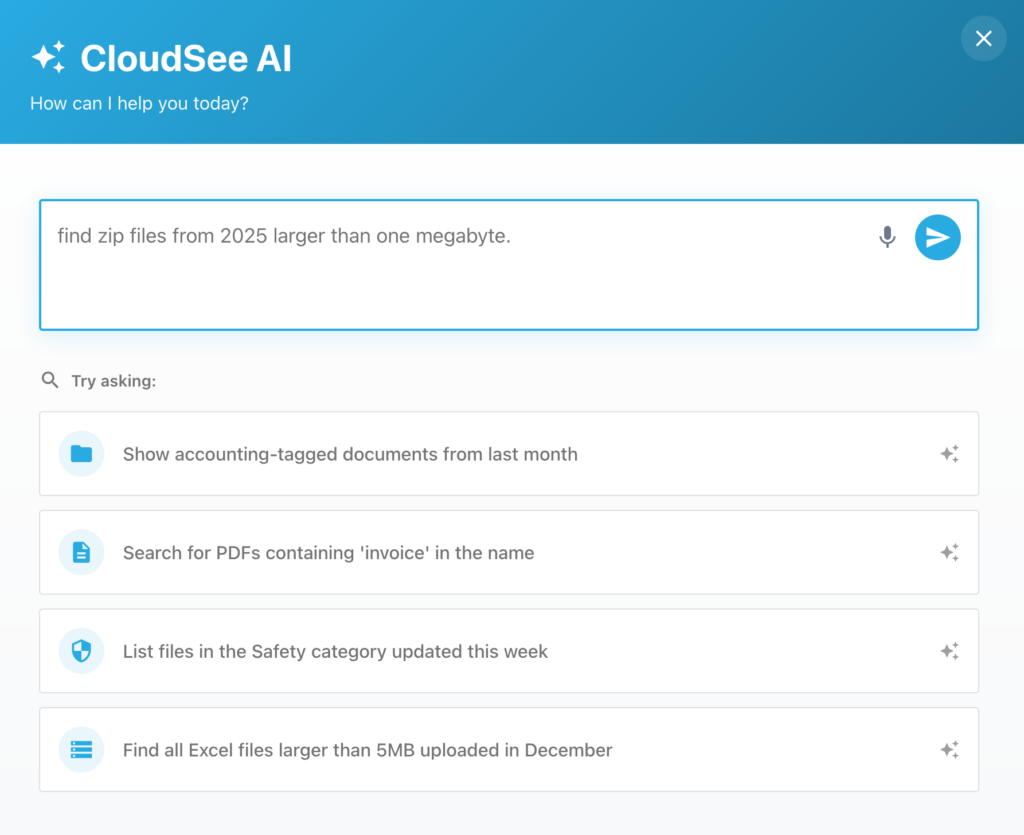 CloudSee Drive: CloudSee Drive AI Natural Language Processing (NLP)