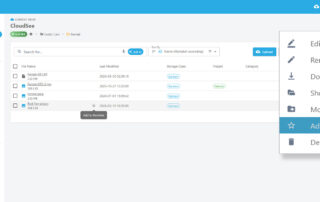 CloudSee Drive: Favorites